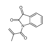 1-(2-methylprop-2-enoyl)indole-2,3-dione结构式