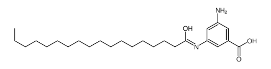 3-amino-5-(octadecanoylamino)benzoic acid Structure