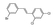 3'-Brom-2,4-dichlor-trans-stilben Structure