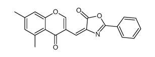 4-(5,7-dimethyl-4-oxo-4H-chromen-3-ylmethylene)-2-phenyl-4H-oxazol-5-one结构式