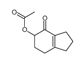 (4-oxo-1,2,3,5,6,7-hexahydroinden-5-yl) acetate结构式