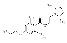 2-(2,5-dimethylpyrrolidin-1-yl)ethyl 2,6-dimethyl-4-propoxy-benzoate structure