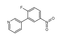 3-(2-fluoro-5-nitrophenyl)pyridine结构式