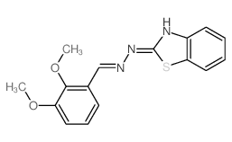 Benzaldehyde,2,3-dimethoxy-, 2-(2-benzothiazolyl)hydrazone picture