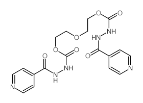 2-[2-[(pyridine-4-carbonylamino)carbamoyloxy]ethoxy]ethyl N-(pyridine-4-carbonylamino)carbamate Structure