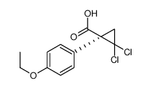 (1S)-2,2-dichloro-1-(4-ethoxyphenyl)cyclopropane-1-carboxylic acid Structure