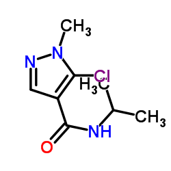 5-Chloro-N-isopropyl-1-methyl-1H-pyrazole-4-carboxamide Structure