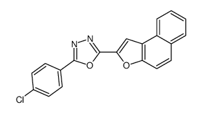 2-benzo[e][1]benzofuran-2-yl-5-(4-chlorophenyl)-1,3,4-oxadiazole Structure