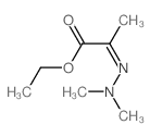 Propanoic acid,2-(2,2-dimethylhydrazinylidene)-, ethyl ester structure