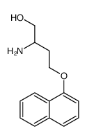 2-amino-4-naphthalen-1-yloxybutan-1-ol Structure