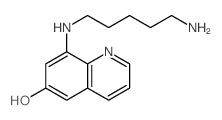 8-(5-aminopentylamino)quinolin-6-ol结构式