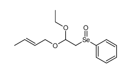 ((2-(but-2-en-1-yloxy)-2-ethoxyethyl)seleninyl)benzene结构式