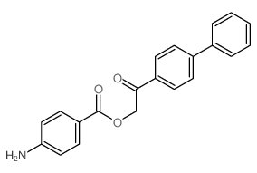 [2-oxo-2-(4-phenylphenyl)ethyl] 4-aminobenzoate Structure