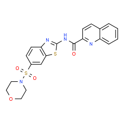 N-[(2E)-6-(morpholin-4-ylsulfonyl)-1,3-benzothiazol-2(3H)-ylidene]quinoline-2-carboxamide picture