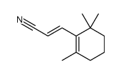 trimethyl-1-cyclohexenyl acrylonitrile结构式