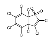 2,3,3a,4,5,6,7,7a-octachloro-3a,7a-dihydrobenzo[b]thiophene Structure