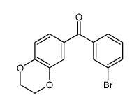 3-BROMO-3',4'-(ETHYLENEDIOXY)BENZOPHENONE结构式