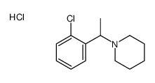 1-[1-(2-chlorophenyl)ethyl]piperidine,hydrochloride结构式