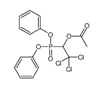 O,O-Diphenyl (1-acetoxy-2,2,2-trichloroethyl)phosphonate Structure