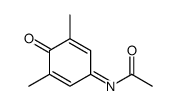 N-(3,5-dimethyl-4-oxo-1-cyclohexa-2,5-dienylidene)acetamide结构式