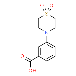 3-(1,1-DIOXO-1LAMBDA6,4-THIAZINAN-4-YL)BENZENECARBOXYLIC ACID Structure