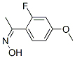 Ethanone,1-(2-fluoro-4-methoxyphenyl)-,oxime(9CI)结构式