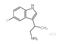 3-(2-Amino-1-methylethyl)-5-fluoroindole hydrochloride structure