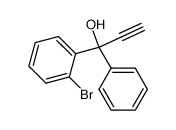 1-(2-Bromo-phenyl)-1-phenyl-prop-2-yn-1-ol Structure