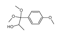 2-Hydroxy-4'-methoxypropiophenone dimethylacetal结构式