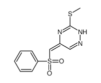 5-(benzenesulfonylmethylidene)-3-methylsulfanyl-2H-1,2,4-triazine Structure