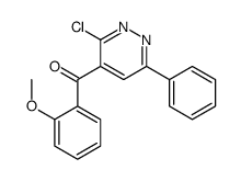 (3-chloro-6-phenylpyridazin-4-yl)-(2-methoxyphenyl)methanone Structure