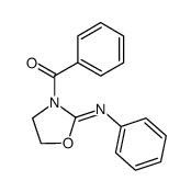 N-benzoyl-2 phenyliminooxazolidine结构式