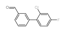 3-(2-Chloro-4-fluorophenyl)benzaldehyde Structure