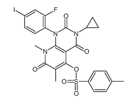 3-cyclopropyl-1-(2-fluoro-4-iodophenyl)-6,8-dimethyl-2,4,7-trioxo-1,2,3,4,7,8-hexahydropyrido[2,3-d]pyrimidin-5-yl 4-Methylbenzenesulfonate structure