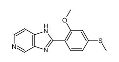 2-(2-Methoxy-4-methylthiophenyl)-1H-imidazo[4,5-c]pyridine Structure