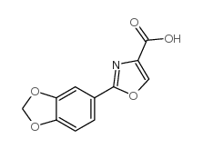 2-苯并[1,3]二氧代-5-噁唑-4-羧酸结构式