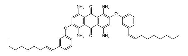 1,4,5,8-tetraamino-2,6-bis(3-non-1-enylphenoxy)anthracene-9,10-dione Structure