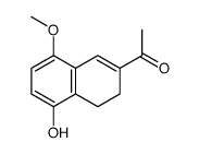 1-(5-hydroxy-8-methoxy-3,4-dihydronaphthalen-2-yl)ethanone结构式