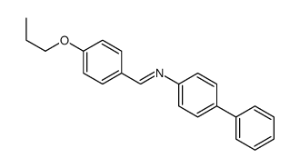 N-(4-phenylphenyl)-1-(4-propoxyphenyl)methanimine结构式