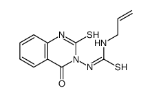 3-allyl-1-(2-mercapto-4-oxo-3(4H)quinazolinyl)-2-thiopseudourea Structure