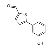 5-(3-hydroxyphenyl)thiophene-2-carbaldehyde结构式