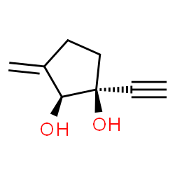 1,2-Cyclopentanediol, 1-ethynyl-3-methylene-, cis- (9CI) Structure