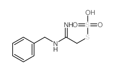 [(1-amino-2-sulfosulfanyl-ethylidene)amino]methylbenzene结构式