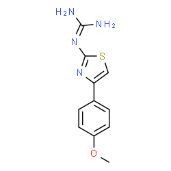 N''-[4-(4-METHOXYPHENYL)-1,3-THIAZOL-2-YL]GUANIDINE结构式