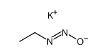 (E)-POTASSIUMETHANEDIAZOTATE Structure