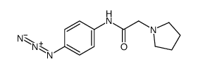 N-(4-azidophenyl)-2-pyrrolidin-1-ylacetamide Structure