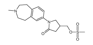 1-(3-methyl-2,3,4,5-tetrahydrobenzo[d]azepin-7-yl)-5-oxopyrrolidin-3-ylmethyl methanesulfonate Structure