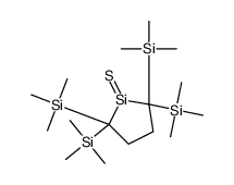 trimethyl-[1-sulfanylidene-2,5,5-tris(trimethylsilyl)silolan-2-yl]silane Structure