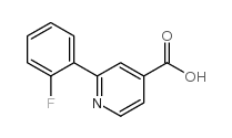 2-(2-氟苯基)异烟酸结构式