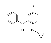 [5-chloro-2-(cyclopropylamino)phenyl]-phenylmethanone结构式